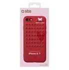 Etui i futerały do telefonów - , Smart and Ladies studded cover for iPhone 8 / iPhone 7, red color - miniaturka - grafika 1