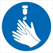 Dezynfekcja - Tabliczka NAKAZ DEZYNFEKCJI RĄK 10x10cm PCV1mm - miniaturka - grafika 1