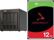 Serwery plików NAS i macierze dyskowe - Serwer plików Qnap TS-453E-8G + Seagate IronWolf 12TB ST12000VN0008 - miniaturka - grafika 1