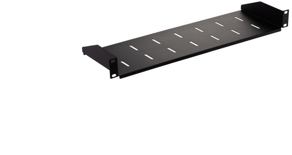 Półka stała do szafy RACK 19 cali 1U 150mm czarna 0001-00014-34550