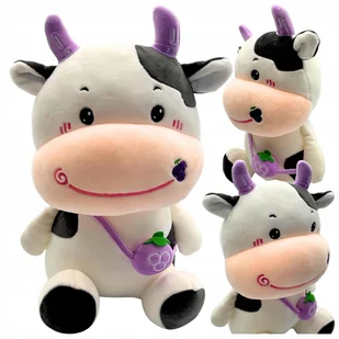 Maskotka Krowa Krówka Pluszowa Z Torebką Pluszak 30 cm Przytulanka - Maskotki i pluszaki - miniaturka - grafika 1