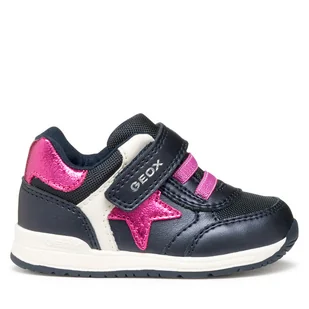 Sneakersy Geox B Rishon B560LA 0NFFU C4268 Granatowy - Buty dla dziewczynek - miniaturka - grafika 1