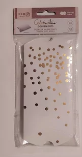 GDD GDD Pudełko na prezenty Złote kropki 15x8 cm 5szt 443077 - Opakowania i torebki na prezenty - miniaturka - grafika 1