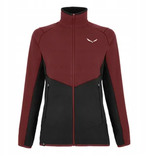 Bluza trekkingowa damska Salewa Paganella Jacket - syrah/black out - Kurtki i kamizelki sportowe damskie - miniaturka - grafika 1