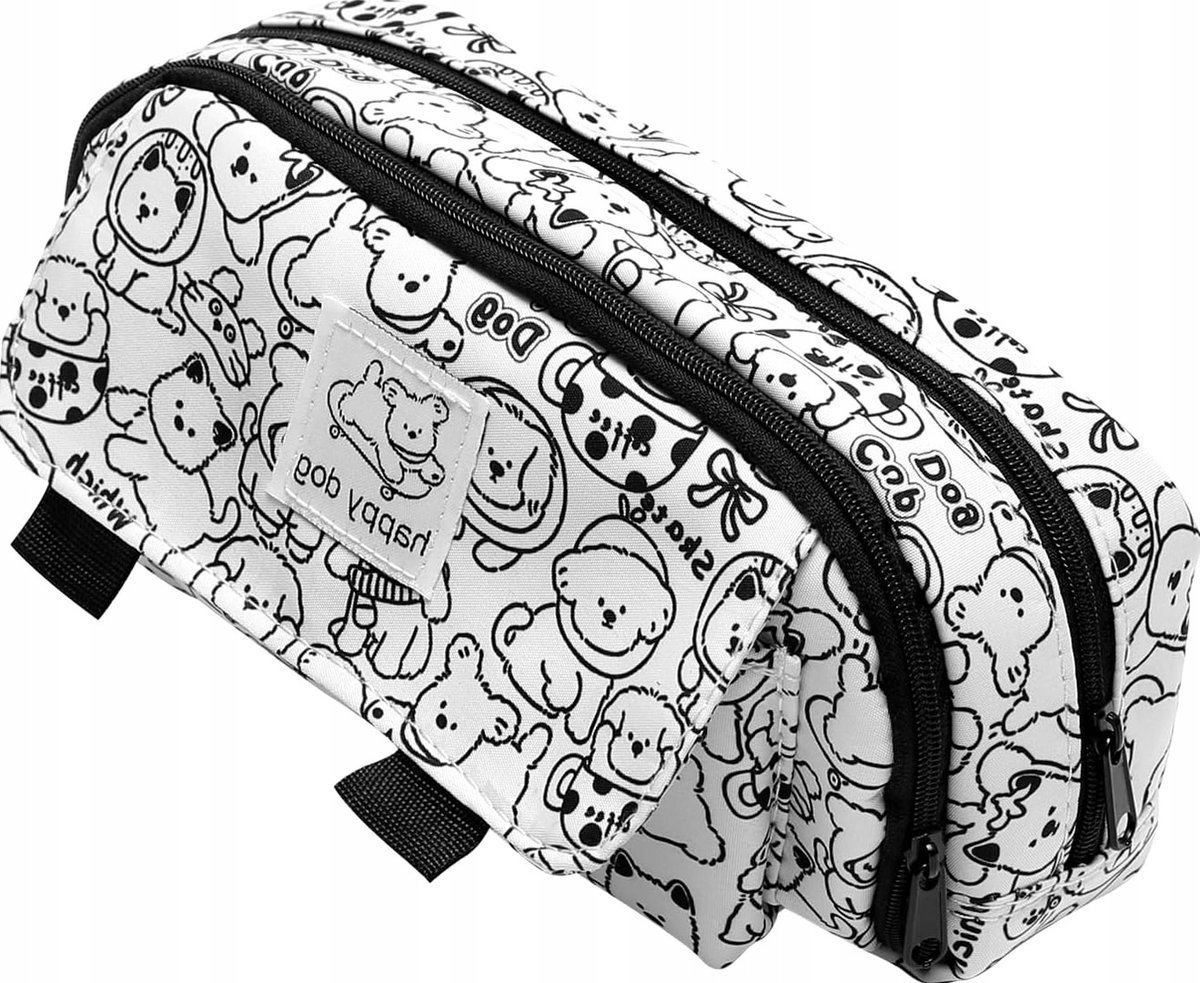 PIÓRNIK 21X8X11CM ORGANIZER DUŻY POJEMNY TKANINA ZAMYKANY TRWAŁY