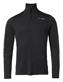 Koszulki męskie - VAUDE Męski T-shirt Monviso Wool Halfzip Ls - grafika 1