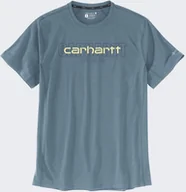 Koszulki męskie - Koszulka Carhartt Force Mid Logo ThunderCloud - miniaturka - grafika 1