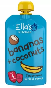 Ella's Kitchen Bio banan i kokos przekąska 120g - Dania dla dzieci - miniaturka - grafika 1