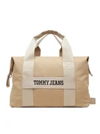 Torby podróżne - Tommy Jeans Torba Retro Cool Duffle AM0AM13325 Beżowy - miniaturka - grafika 1