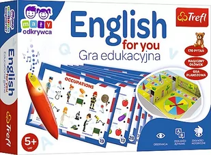 Trefl English For You Mały Odkrywca i Magiczny Ołówek - Gry planszowe - miniaturka - grafika 1