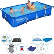 Baseny ogrodowe - Basen wraz z akcesoriami - Bestway Fast Set 400x211x81 cm okrągły - miniaturka - grafika 1
