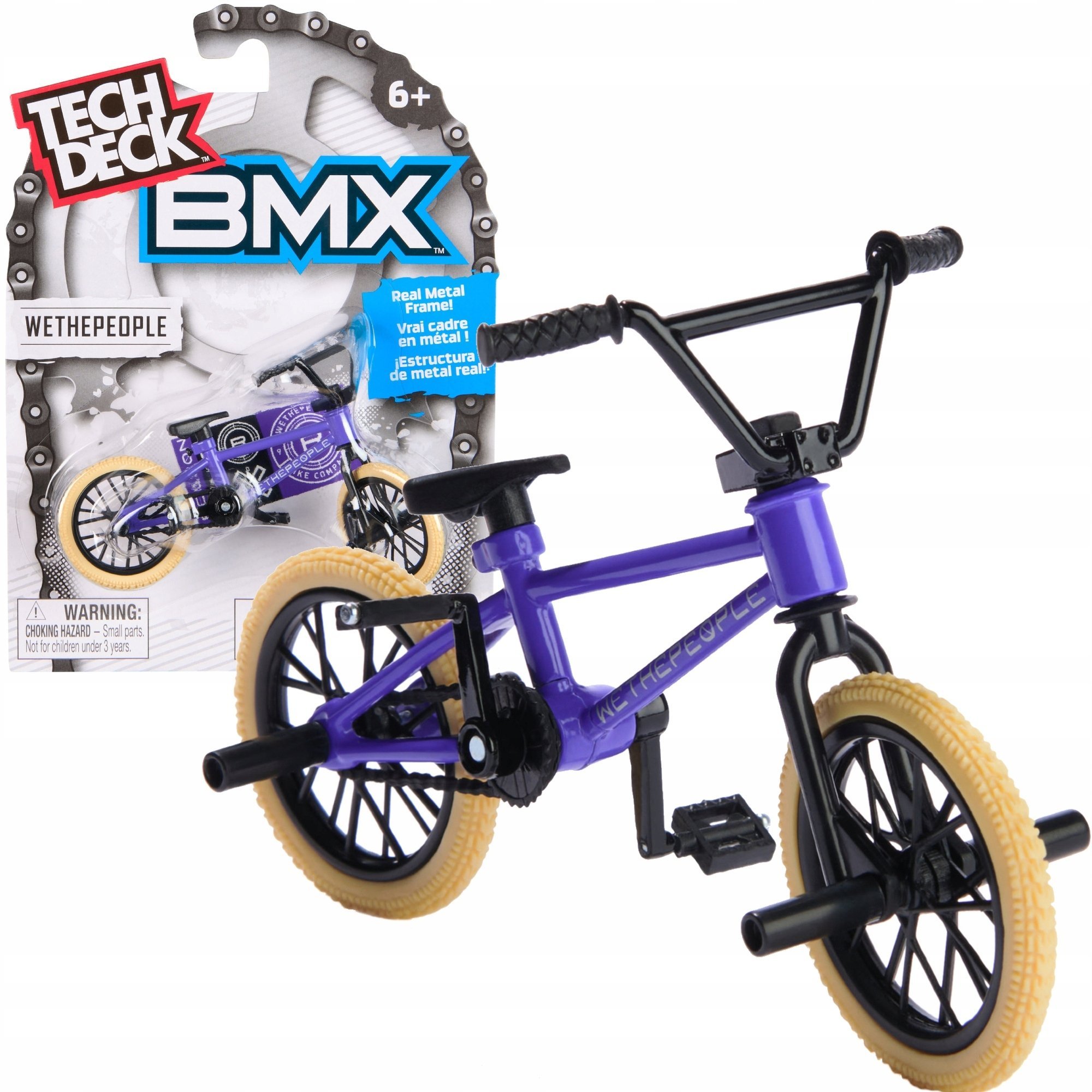 Spin Master TECH DECK FINGERBIKE ZESTAW BMX ROWER NA PALCE WETHEPEOPLE FIOLET+NAKLEJKI