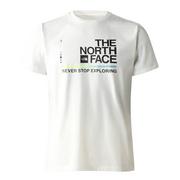 Koszulki męskie - Męski t-shirt The North Face Foundation Graphic Tee S/S Eu gardenia white/black - S - miniaturka - grafika 1