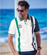 Koszulki męskie - Polo z dzianiny pika ze stretchem Mężczyzna Atlas For Men - Kolor : Biały - Rozmiar : XXL - miniaturka - grafika 1