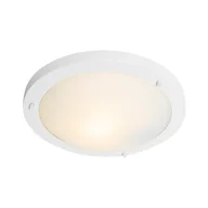 Lampy ogrodowe - QAZQA Nowoczesna lampa sufitowa biała 31 cm IP44 - Yuma - miniaturka - grafika 1