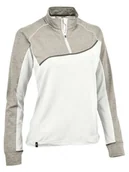 Koszulki sportowe damskie - Maul Sport Koszulka funkcyjna "Nettetal fresh" w kolorze biało-szarym - miniaturka - grafika 1