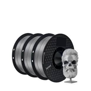 filament do drukarek 3D, materiał PETG, szybka wysyłka, 3 kg srebra - Filamenty i akcesoria do drukarek 3D - miniaturka - grafika 1