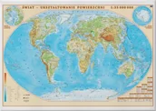 Mapy i plansze edukacyjne - Świat. Mapa fizyczna ścienna - miniaturka - grafika 1