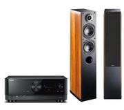 Zestawy stereo - Yamaha MusicCast RX-V6A, Indiana Line Nota 550 X (czarny dąb) - miniaturka - grafika 1