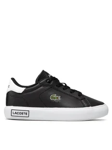 Lacoste Sneakersy Powercourt 0721 1 Suc 7-41SUC0014312 Czarny - Buty dla chłopców - miniaturka - grafika 1