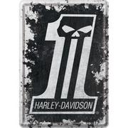 Plakaty - Harley Davidson-Skull Metalowa Pocztówka - miniaturka - grafika 1