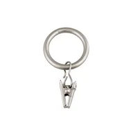 Akcesoria do wystroju okien - Kółka z żabką satyna nikiel 16/19 mm 10 sztuk Bojanek - miniaturka - grafika 1