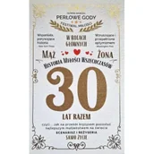 Kartki okolicznościowe i zaproszenia - Karnet 30 rocznica ślubu (perłowa) - miniaturka - grafika 1