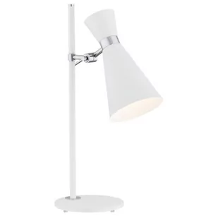 Argon Stojąca LAMPKA biurkowa LUKKA 3890 metalowa LAMPA stołowa biała 3890 - Lampy stojące - miniaturka - grafika 1