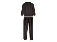 Spodnie i spodenki dla dziewczynek - pepperts!® Dres dziewczęcy (bluza + spodnie) (Czarny, 158/164) - miniaturka - grafika 1