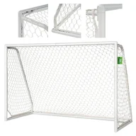 Zabawki i gry sportowe - Exit Toys Bramka Do Piłki Nożnej Aluminiowa Scala 180x120cm Biała - miniaturka - grafika 1