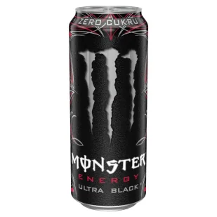 Monster Energy Ultra Black Gazowany napój energetyczny 500 ml - Napoje energetyczne i izotoniczne - miniaturka - grafika 1