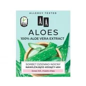 Kremy do twarzy - Oceanic Aloes 100% Aloe Vera Extract Hydro sorbet dzienno-nocny 48h nawilżająco-kojący 50ml - miniaturka - grafika 1