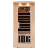 Sauny - Sauna na podczerwień 2-osobowa 105x90 cm grzejniki karbonowe Lahti1 Infrared - miniaturka - grafika 1