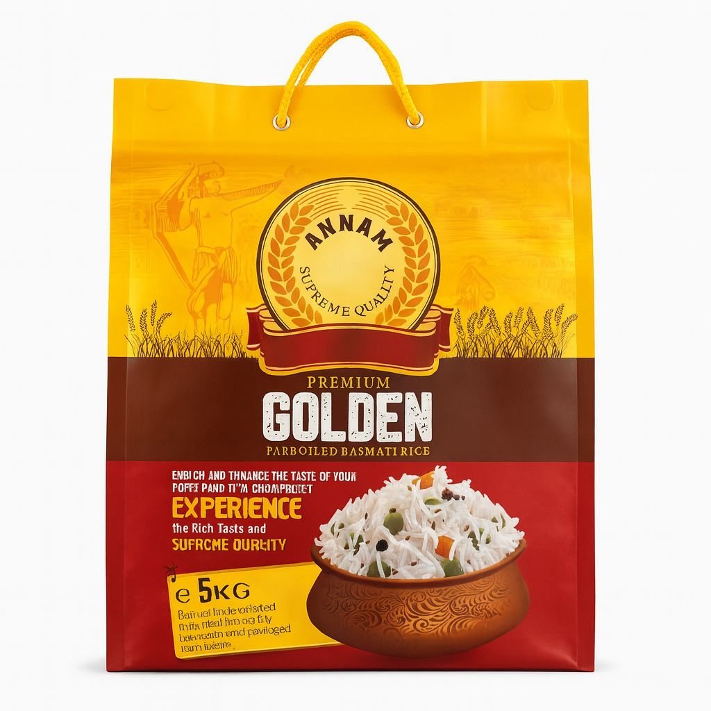 Ryż basmati Annam Premium Golden 5 kg – złocisty extra long sypki