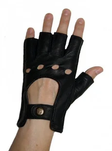 KENIG Rękawiczki bez palców ze skóry koziej - Rękawiczki jeździeckie - miniaturka - grafika 1