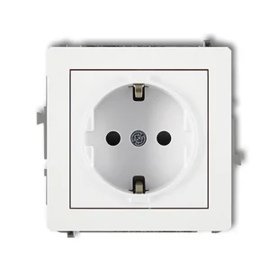 Karlik DGP-1s Mechanizm gniazda pojedynczego 2P+Z SCHUKO - Gniazdka elektryczne - miniaturka - grafika 1