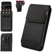 Etui i futerały do telefonów - Etui z klapką Supero Wristbag do Hammer Construction, czarne - miniaturka - grafika 1