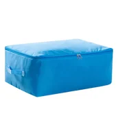 Pokrowce na ubrania - Torba na pościel koce ubrania pokrowiec do przechowywania niebieski - miniaturka - grafika 1