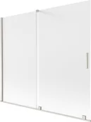 Parawany nawannowe - Mexen Velar parawan nawannowy 2-skrzydłowy rozsuwany 180 x 150 cm, szron, nikiel szczotkowany - 896-180-000-31-97 - miniaturka - grafika 1