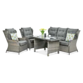 Meble ogrodowe - Focus Garden Meble technorattanowe GARDEN Trivento 3 Melange - miniaturka - grafika 1