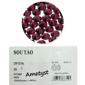 Ozdoby do paznokci - Cyrkonie do paznokci szklane SS10 Ametyst 1440 szt paczka - miniaturka - grafika 1