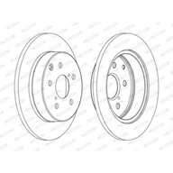 Tarcze hamulcowe - FERODO (FEDERAL-MOGUL)) (FEDERAL-MOGUL)) DDF1846C DDF1846C - miniaturka - grafika 1