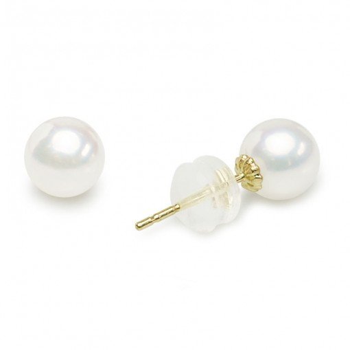 Apearl, Kolczyki damskie z perłami morskimi, 5,5-6 mm