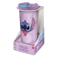 Figurki dla dzieci - Metalowy Kubek Podróżny Lilo & Stitch - Stainless Steel - miniaturka - grafika 1