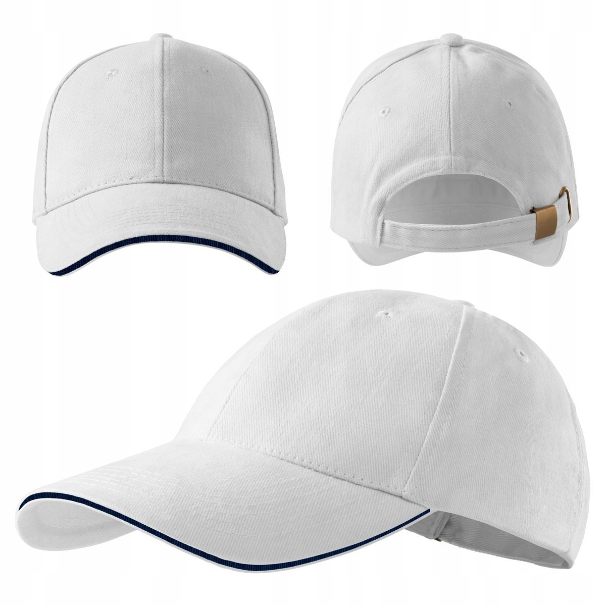 BAWEŁNIANA CZAPKA BEJSBOLÓWKA Z DASZKIEM SPORTOWA