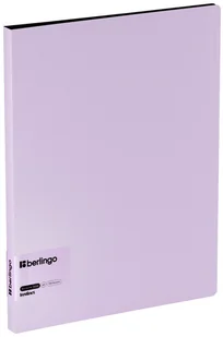 SEGREGATOR CLIP FOLDER "INSTINCT", 17MM, Z WEWNĘTRZNĄ KIESZONKĄ, FIOLETOWY, BERLINGO - Segregatory - miniaturka - grafika 1