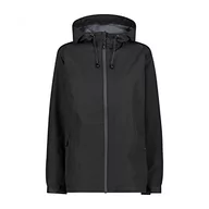 Kurtki damskie - CMP damska kurtka przeciwdeszczowa ze stałym kapturem, Czarny, 50 - miniaturka - grafika 1