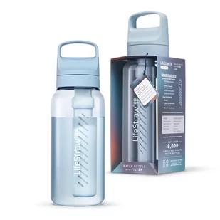 LifeStraw Go 2.0 Błękitna butelka filtrująca 1L Icelandic Blue - Butelki filtrujące - miniaturka - grafika 1