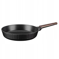 Patelnie - PATELNIA NIEPRZYWIERALNA CZARNA 28cm GAZ INDUKCJA WSZYSTKIE KUCHENKI - miniaturka - grafika 1