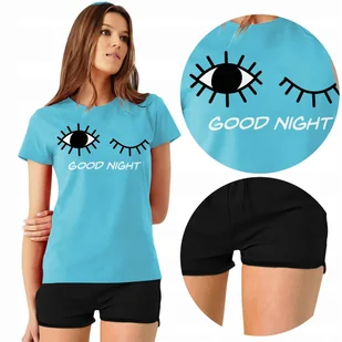 PIŻAMA Damska + Szorty GOOD NIGHT Różne WZORY L - Piżamy damskie PIŻAMA Damska + Szorty GOOD NIGHT Różne WZORY L - Piżamy damskie - miniaturka - grafika 1